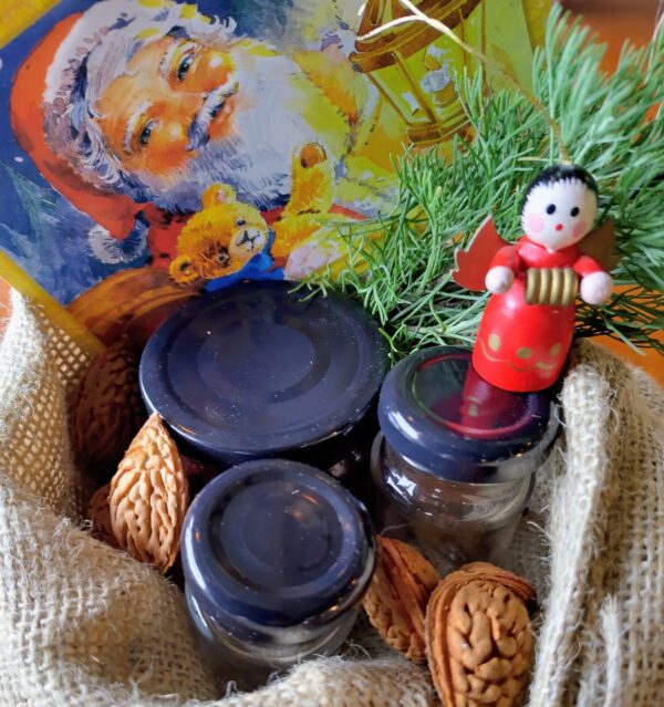 Kerstpakket in jute zak